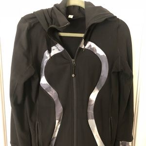 LuLu Lemon black zip hoodie